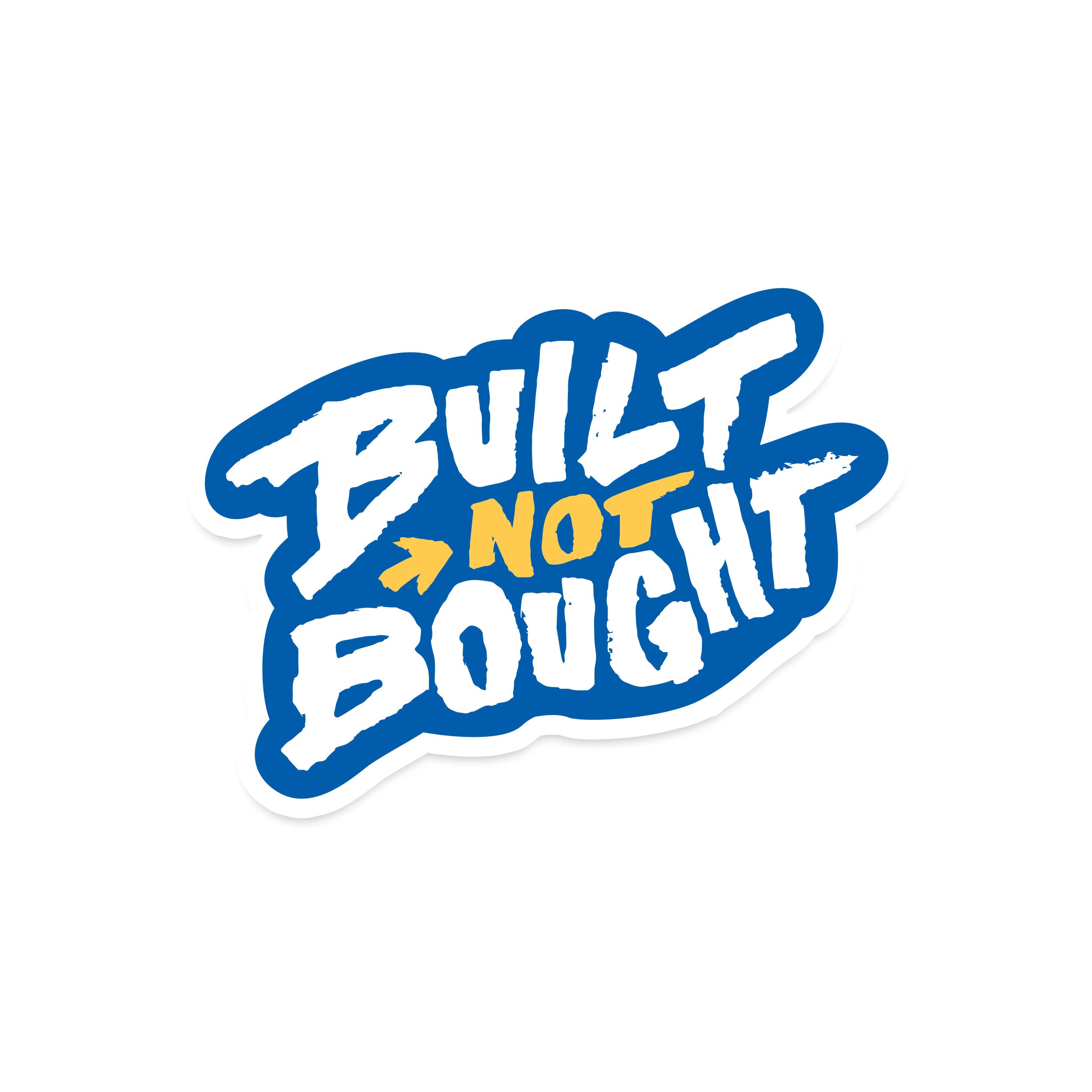 "Built Not Bought" Full Color Rod Decals