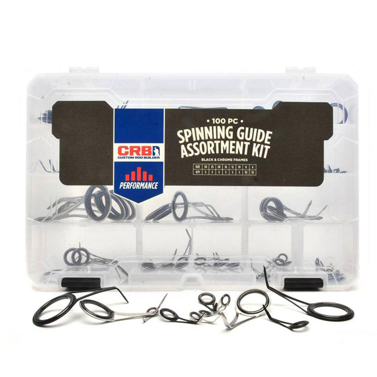 CRB Spinning Guide Assortment Kits - Black & Chrome Combo