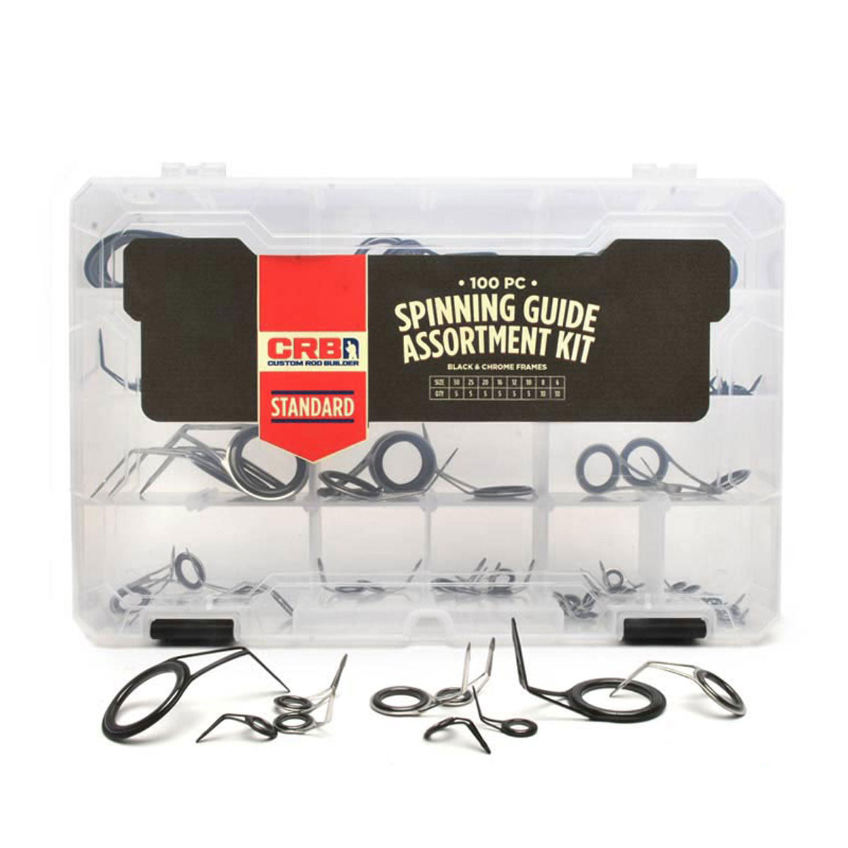 CRB Spinning Guide Assortment Kits - Black & Chrome Combo