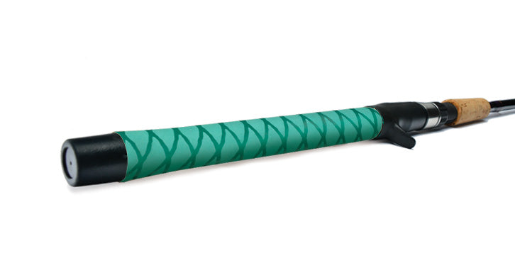 Fishing Rod Handle Heat Shrink X Flock Wrap Tubing by Rod Skins 35mm x 1m  Green 