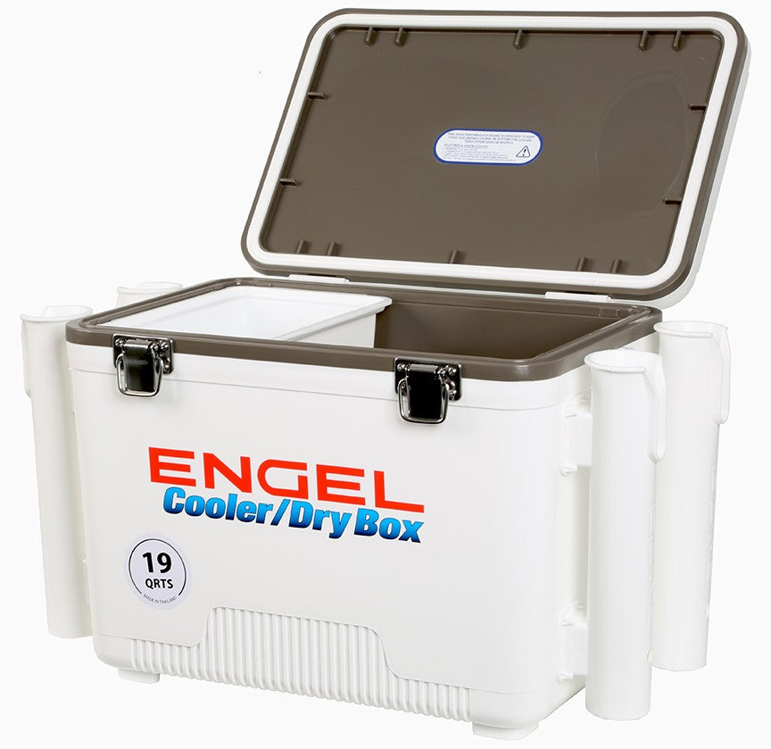 Engel 13 Quart Lightweight Fishing Dry Box Cooler with Shoulder Strap (2  Pack)