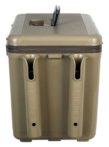 Engel 19-Quart Cooler/Dry Box with Rod Holders - Tan