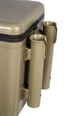 Engel 30 Qt. Cooler/Dry Box with Rod Holders - Tan