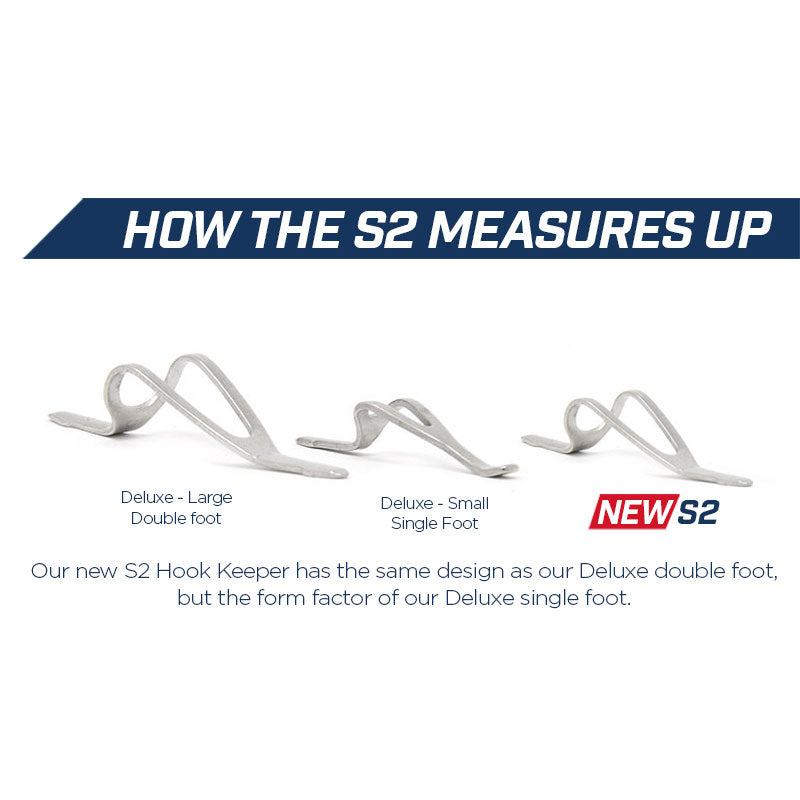 S2 Series Hook Keepers - Deluxe Double Foot Small