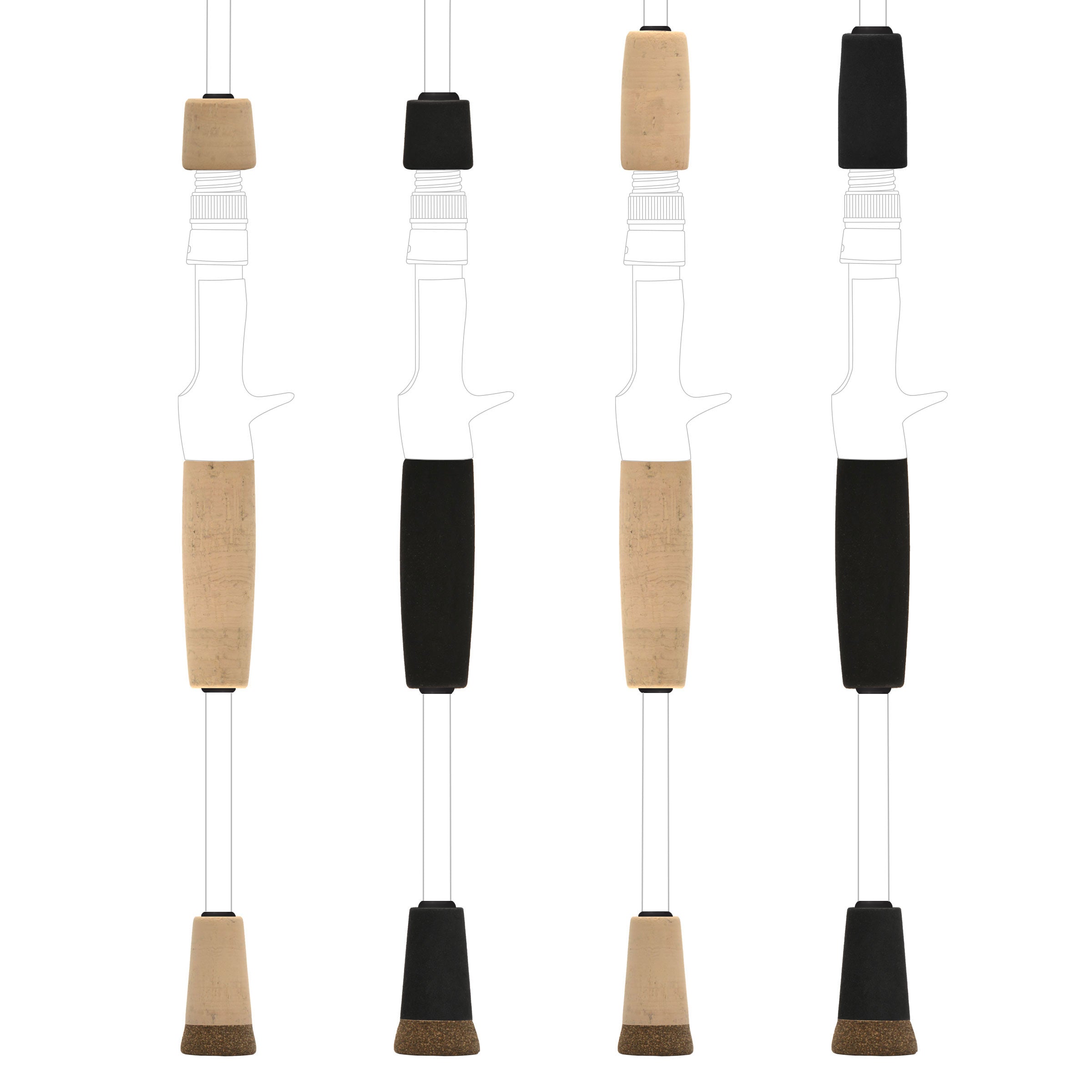 Split Grip Kits for Casting Rods