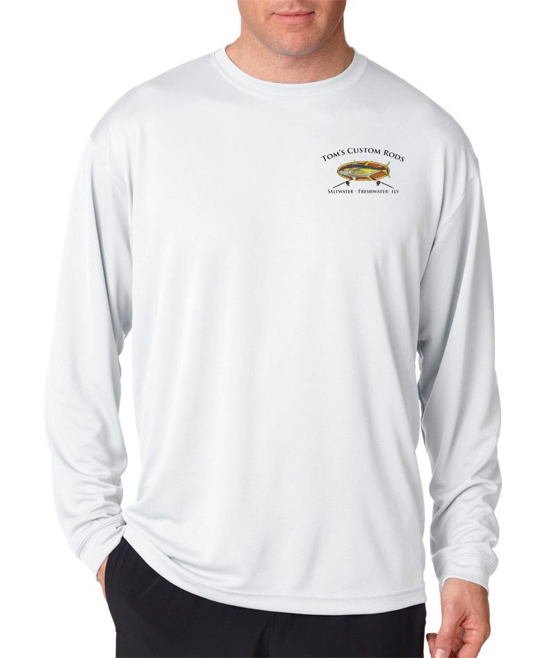 Long-Sleeve Mesh Performance Tee:  Bamboo Frame with Crossing Rods
