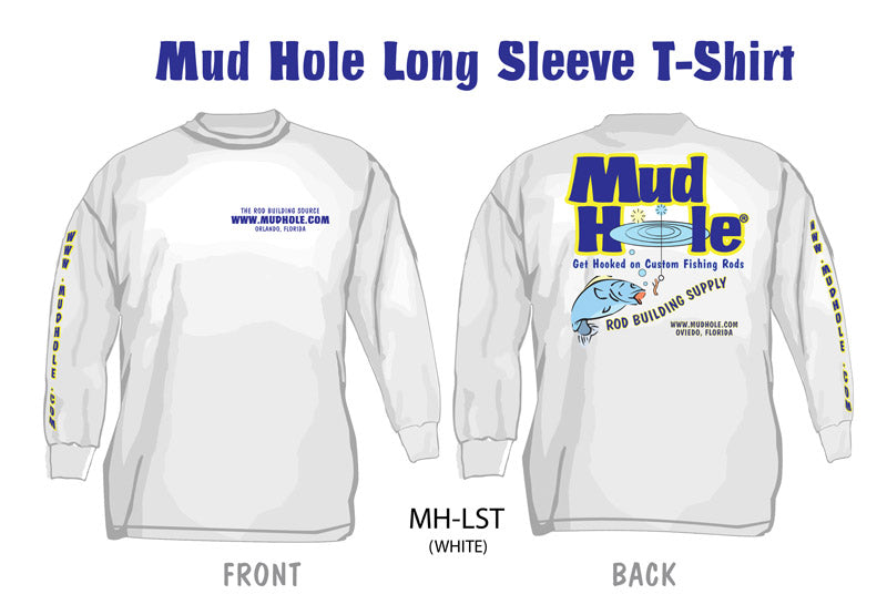 Mud Hole Long Sleeve T-Shirt (White)
