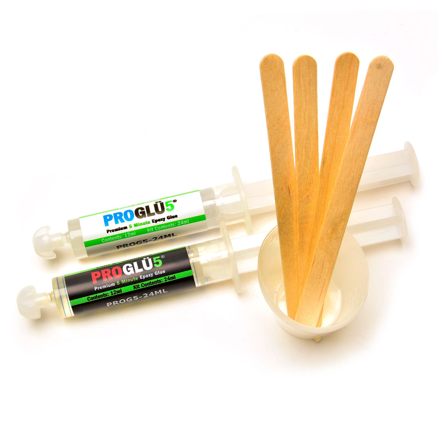 ProGlu Premium 5-Minute Rod Building Epoxy Glue 24ML Pre-Loaded Syringe Kit