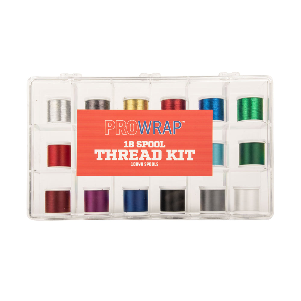ProWrap 18-Spool Thread Assortment with Storage Box