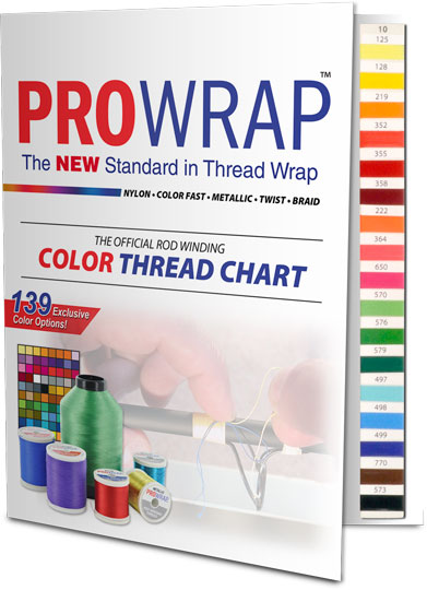 ProWrap Thread Color Chart – 139 Swatch Portfolio for Custom Rod Build